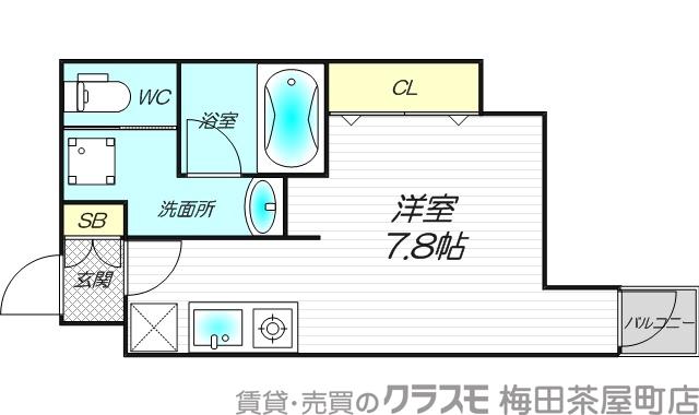 サンネクテール天満橋の間取り