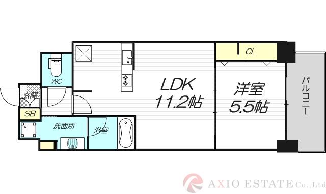 グレイスノーブル新大阪の間取り
