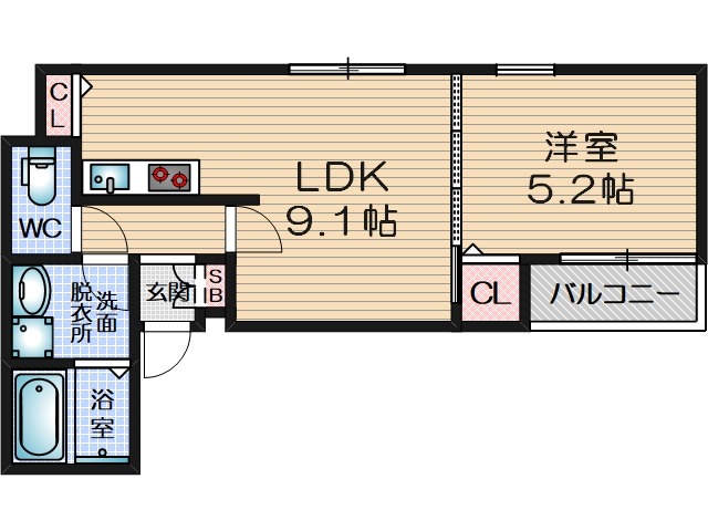 Kvell Garden春日の間取り
