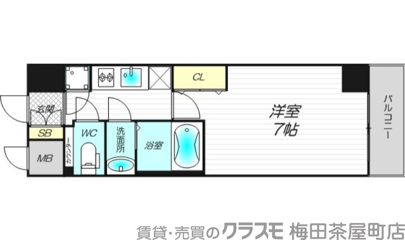 海老江の完工年月(2017年1月)築の賃貸マンションの間取り