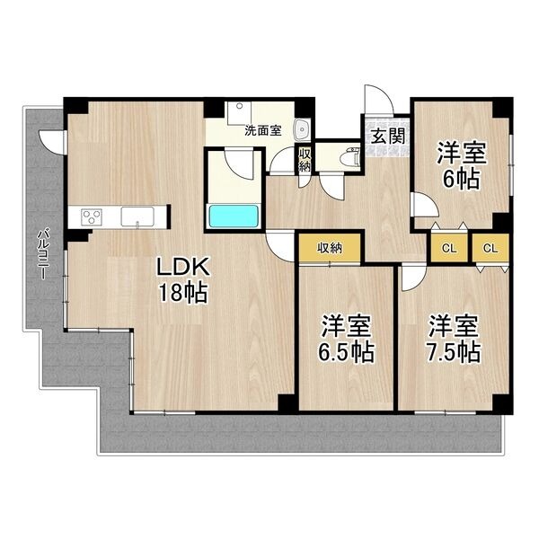 ロイヤル南茨木の間取り