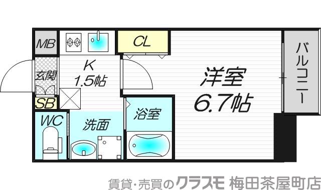紅梅町の完工年月(2015年6月)築の賃貸マンションの間取り