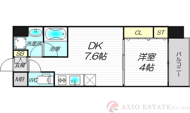 スプランディッド三国Ⅰの間取り