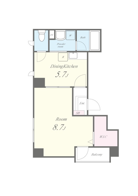 橘町の完工年月(2005年3月)築の賃貸マンションの間取り