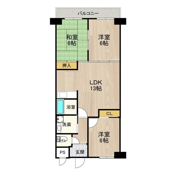 エクセレント千里丘の間取り