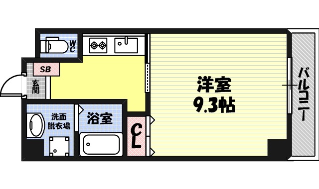 プレジール今福鶴見の間取り