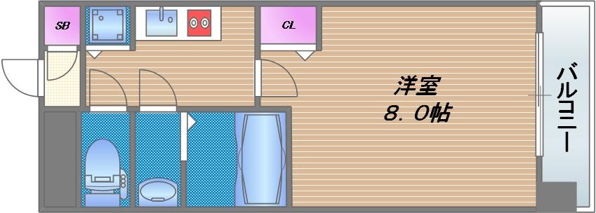 メゾン・ド・ヴィレ 深江の間取り