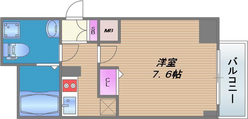 ドゥーエ玉造の間取り