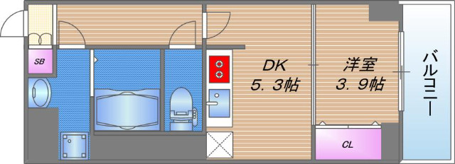 ドゥーエ玉造の間取り