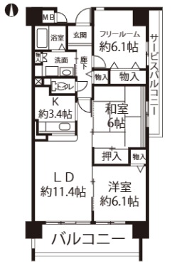 コレンテの間取り