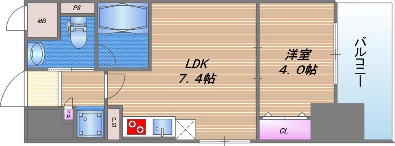 La CASA 京橋の間取り