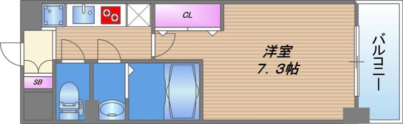 Luxe今里Ⅱの間取り
