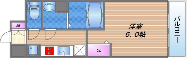 ファステート大阪上本町ソーレの間取り