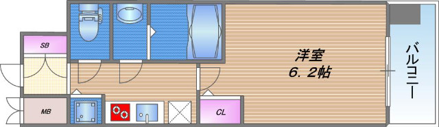 La Douceur北巽(旧:スプランディッド北巽)の間取り