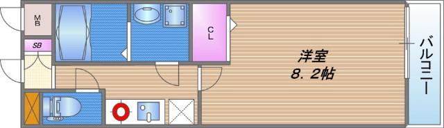 巽北ロイヤルヴィラの間取り