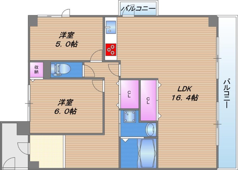 ユンヌホワイエの間取り