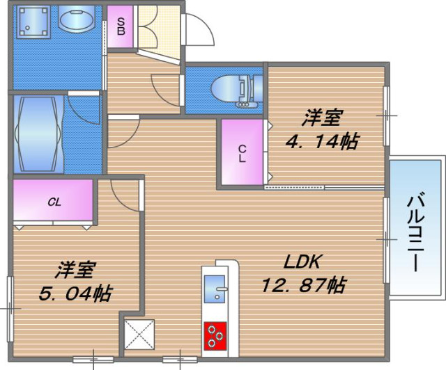 ロジュマン今里の間取り