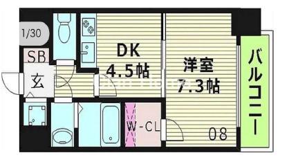 クレアート大阪EAST G4の間取り