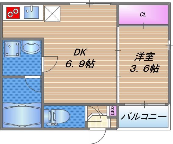 レルベ小路東の間取り