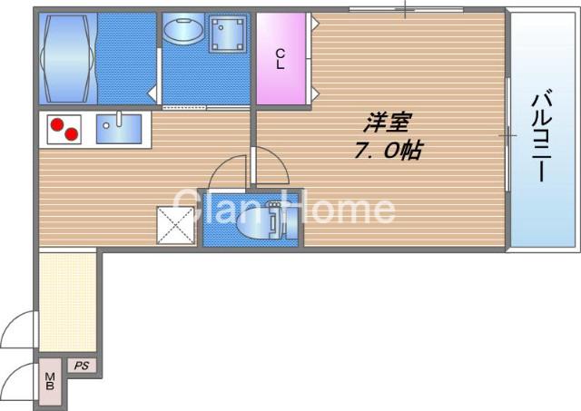 フジパレス桃谷の間取り