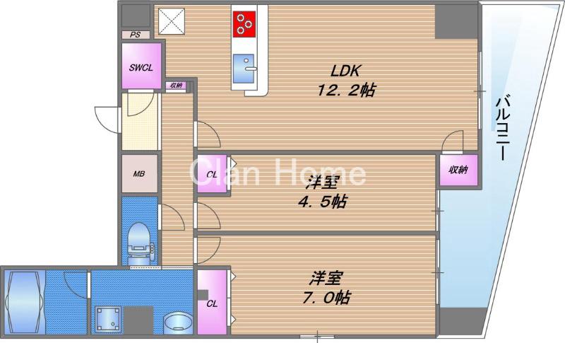 セイワパレス森ノ宮中央の間取り
