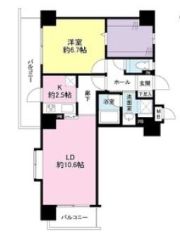 フォルム城東中央の間取り
