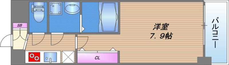 S-RESIDENCE堺筋本町Unoの間取り