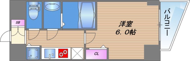 S-RESIDENCE堺筋本町Unoの間取り