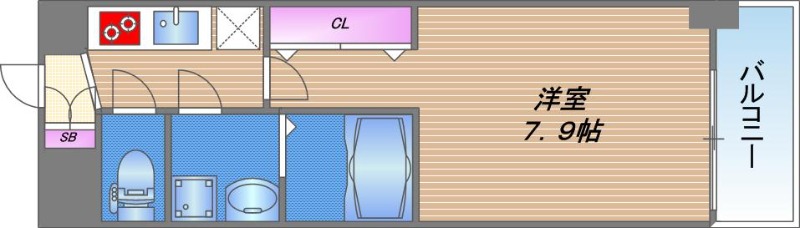 S-RESIDENCE堺筋本町Unoの間取り