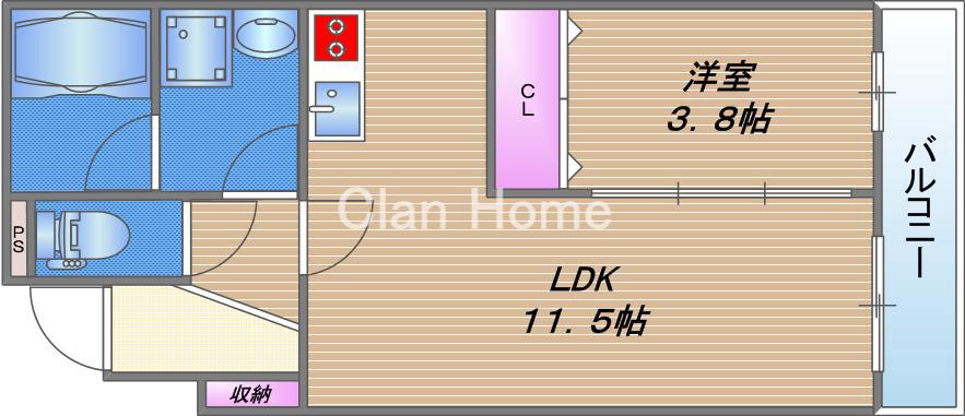 エフ・なにわの間取り
