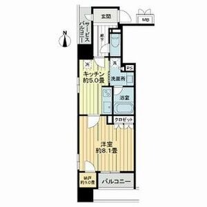 ローレルタワー心斎橋の間取り