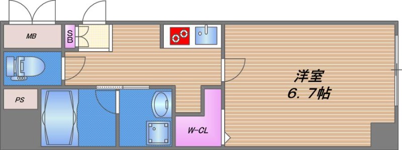 レジデンス・スエヒロ 上本町の間取り