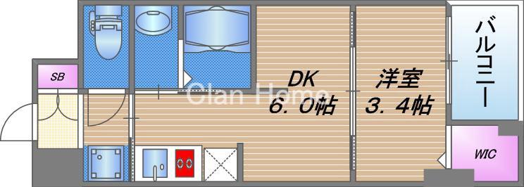 WORVE大阪本町の間取り