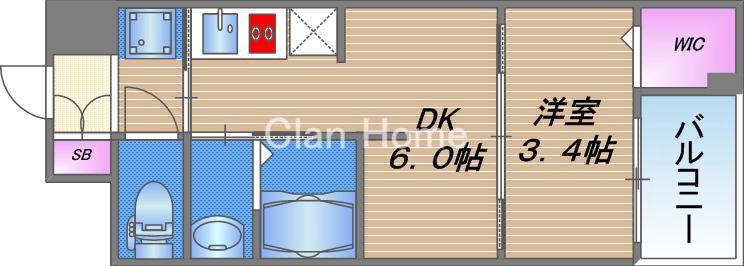 WORVE大阪本町の間取り
