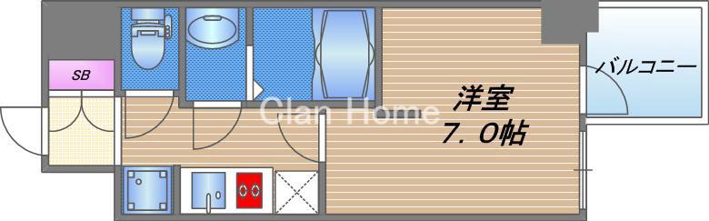 WORVE大阪本町の間取り