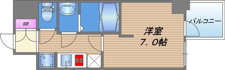 WORVE大阪本町の間取り