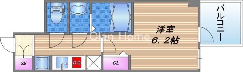 WORVE大阪本町の間取り
