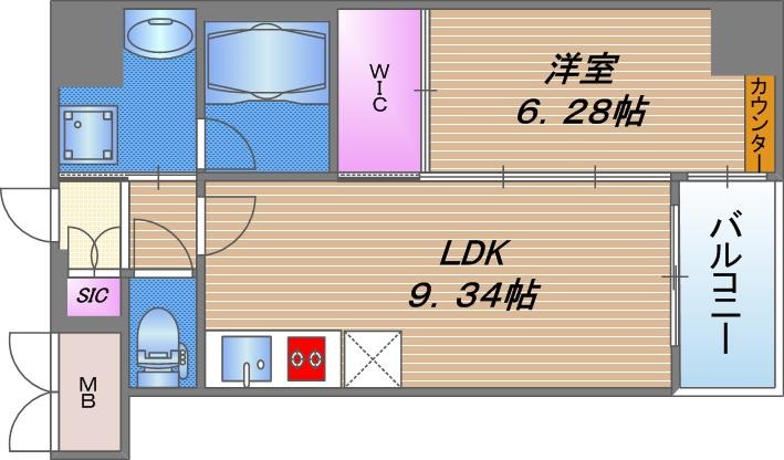 Vinoプレジオ本町の間取り