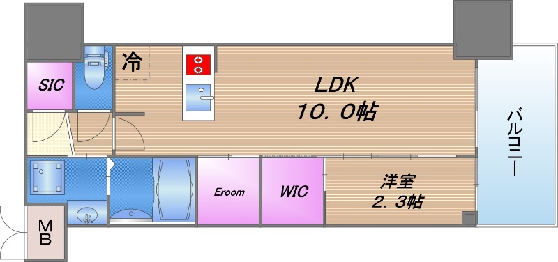 セレニテ本町東リアンの間取り