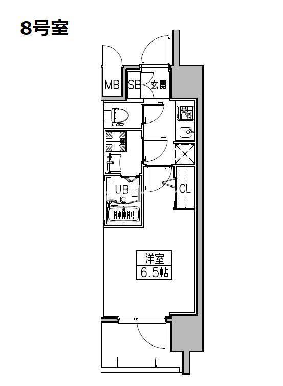 S-RESIDENCE城東SEVERの間取り