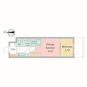 エスリードレジデンス大阪谷町ザ・マークスの間取り