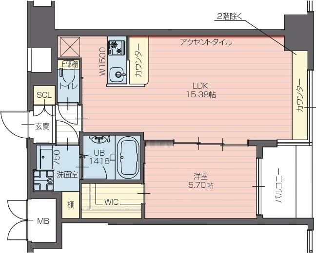 プレジオ長田の間取り