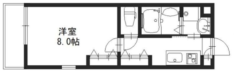 西ノ京船塚町の完工年月(2025年11月)築の賃貸マンションの間取り
