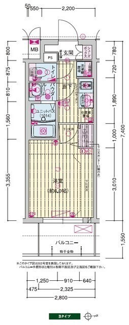 プレサンス深江橋ラヴィゲートの間取り