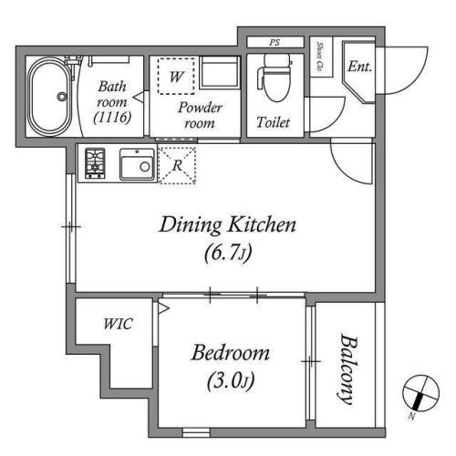 ハーモニーテラス中川東の間取り