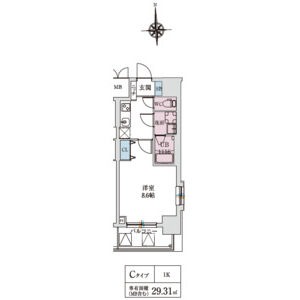 スプランディッド上本町WESTの間取り