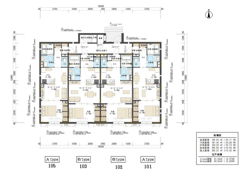 壬生東檜町の完工年月(2026年2月)築の賃貸アパートの間取り