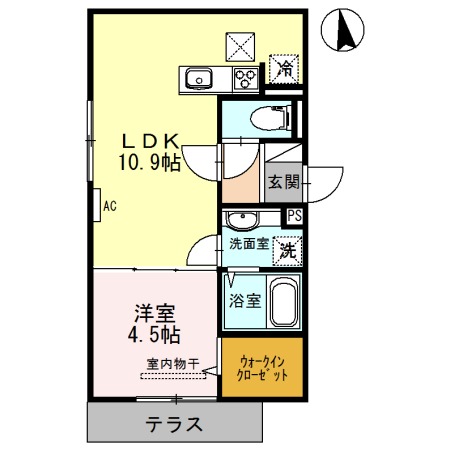 セジュール中穂積の間取り