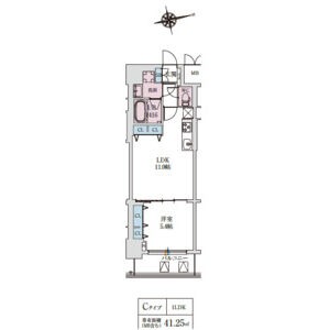 スプランディッド上本町WESTⅡの間取り