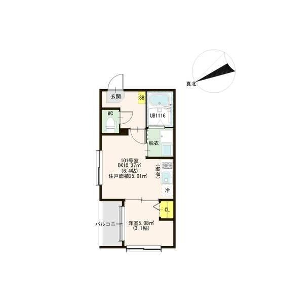 ベルルミエール中川の間取り